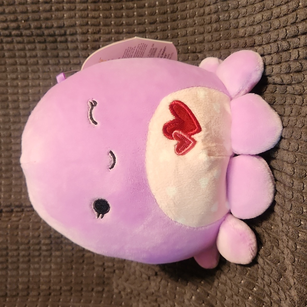 NWT Squishmallows 5" "Violet" Lilac Pinkish Purple Valentine's Octopus Plush